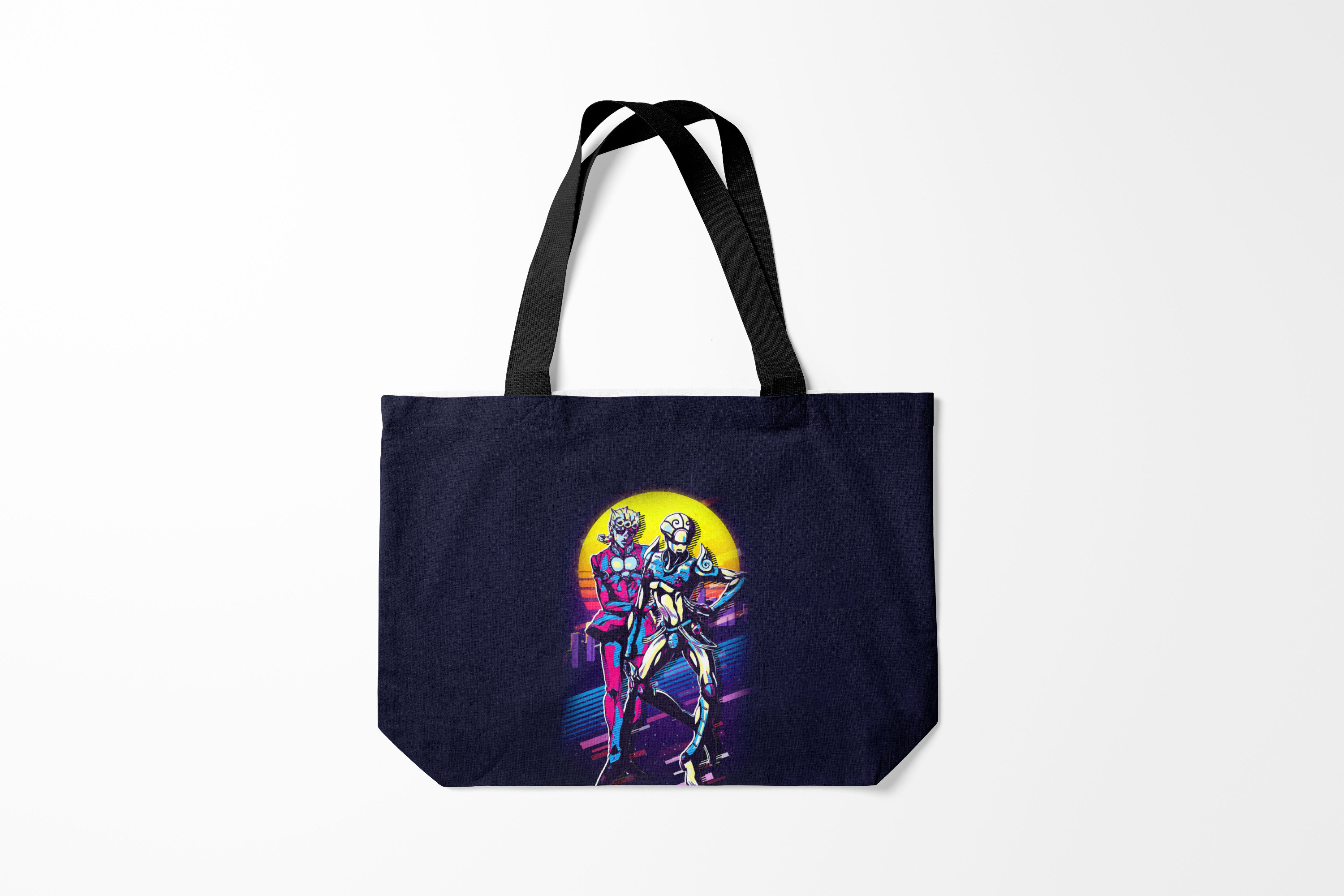 

Сумка шoппер унисекс Burnettie JoJo Bizarre Adventure Кира джоджо на закате, черный, JoJo Bizarre Adventure Кира джоджо на закате