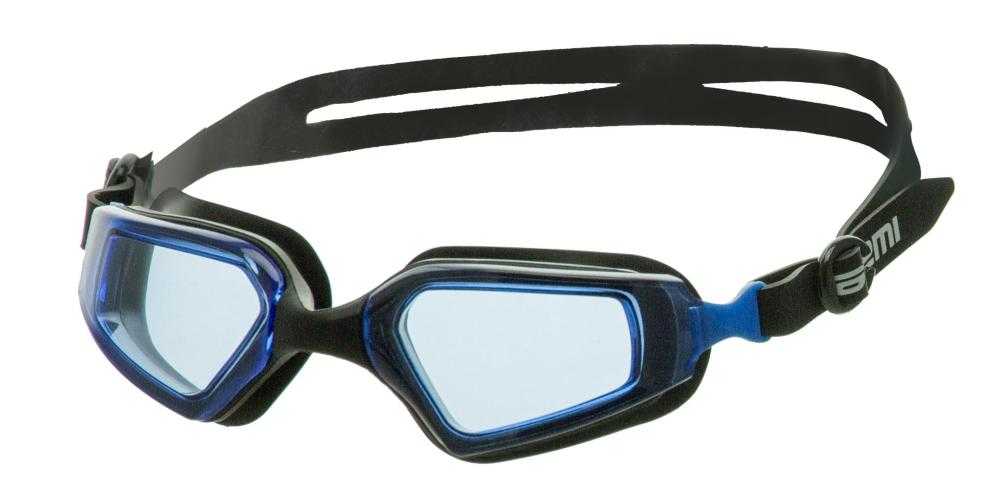 фото Очки для плавания atemi, силикон (чёрн/син), m900