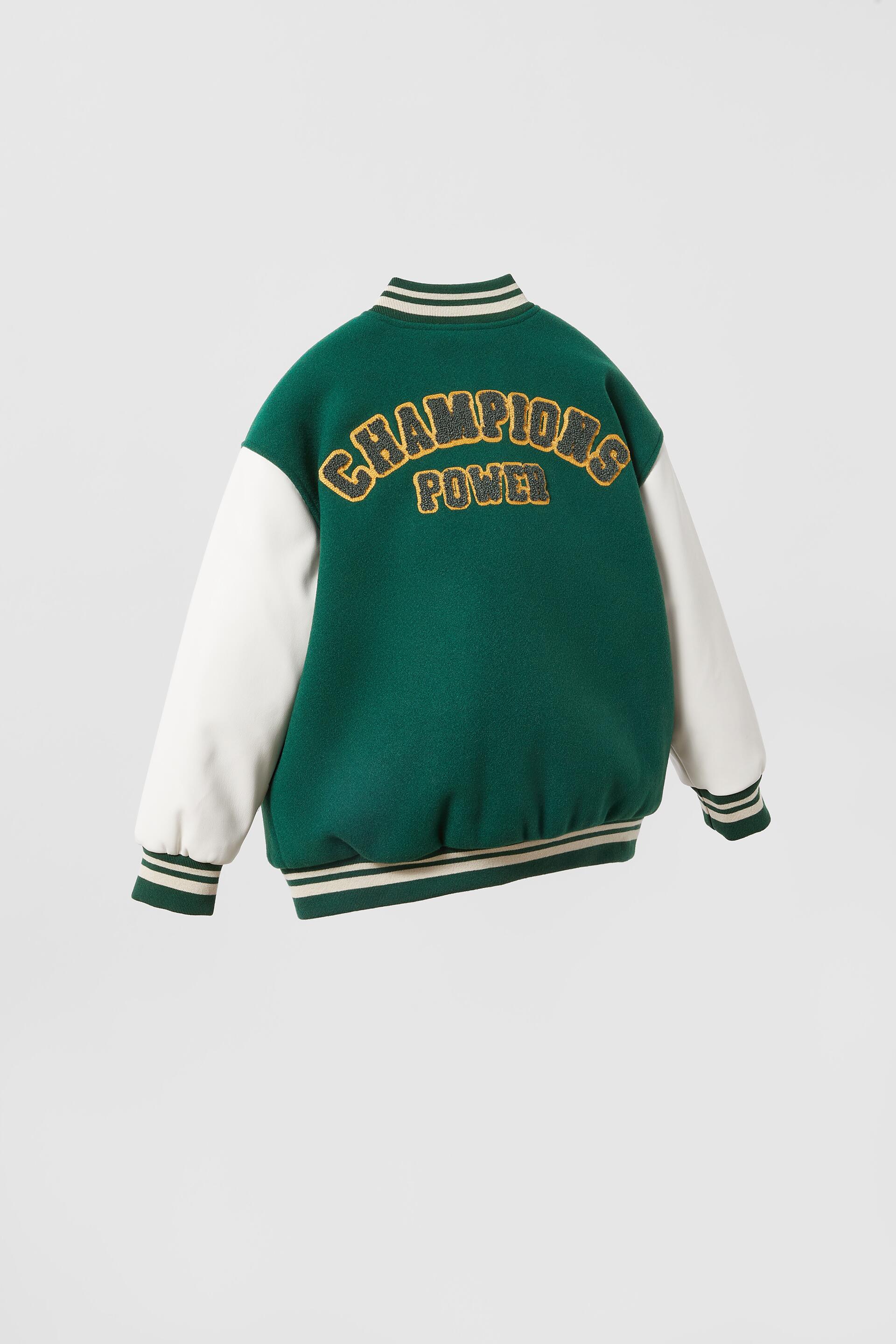 

Бомбер детский ZARA 0564475850010, зеленый, 140 (доставка из-за рубежа), 05644758500