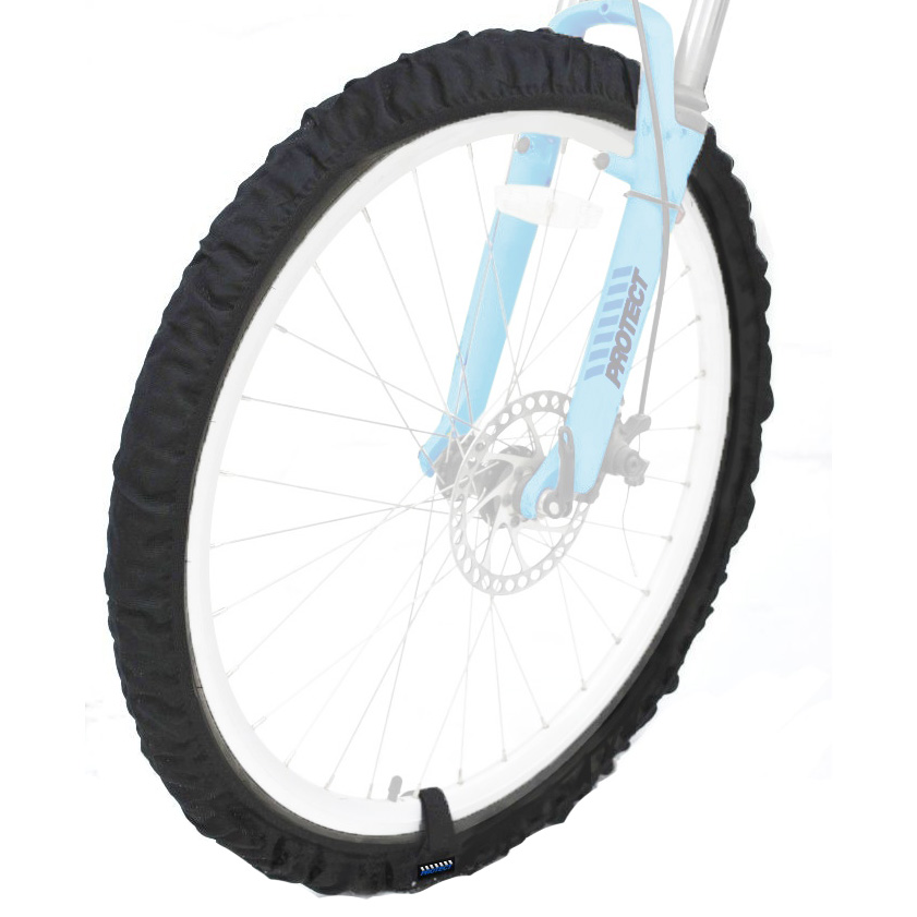 фото Комплект эластичных чехлов для велосипедных колес 26-29" protect - черный (555-551)