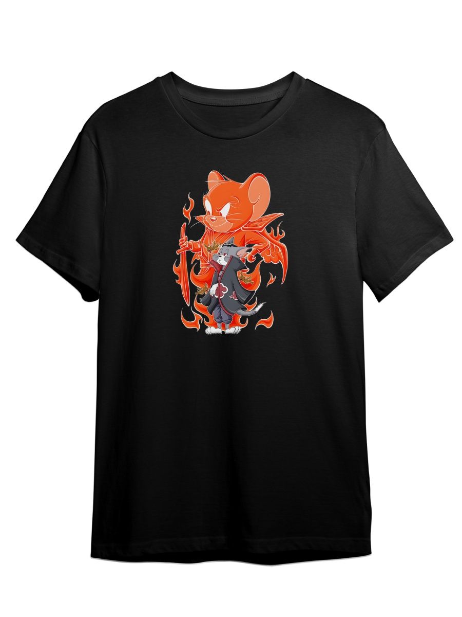 

Футболка унисекс СувенирShop Том и Джерри/Tom and Jerry/Кот/Мышь 1 черная XS (42-44), Черный, "Том и Джерри/Tom and Jerry/Кот/Мышь" 1