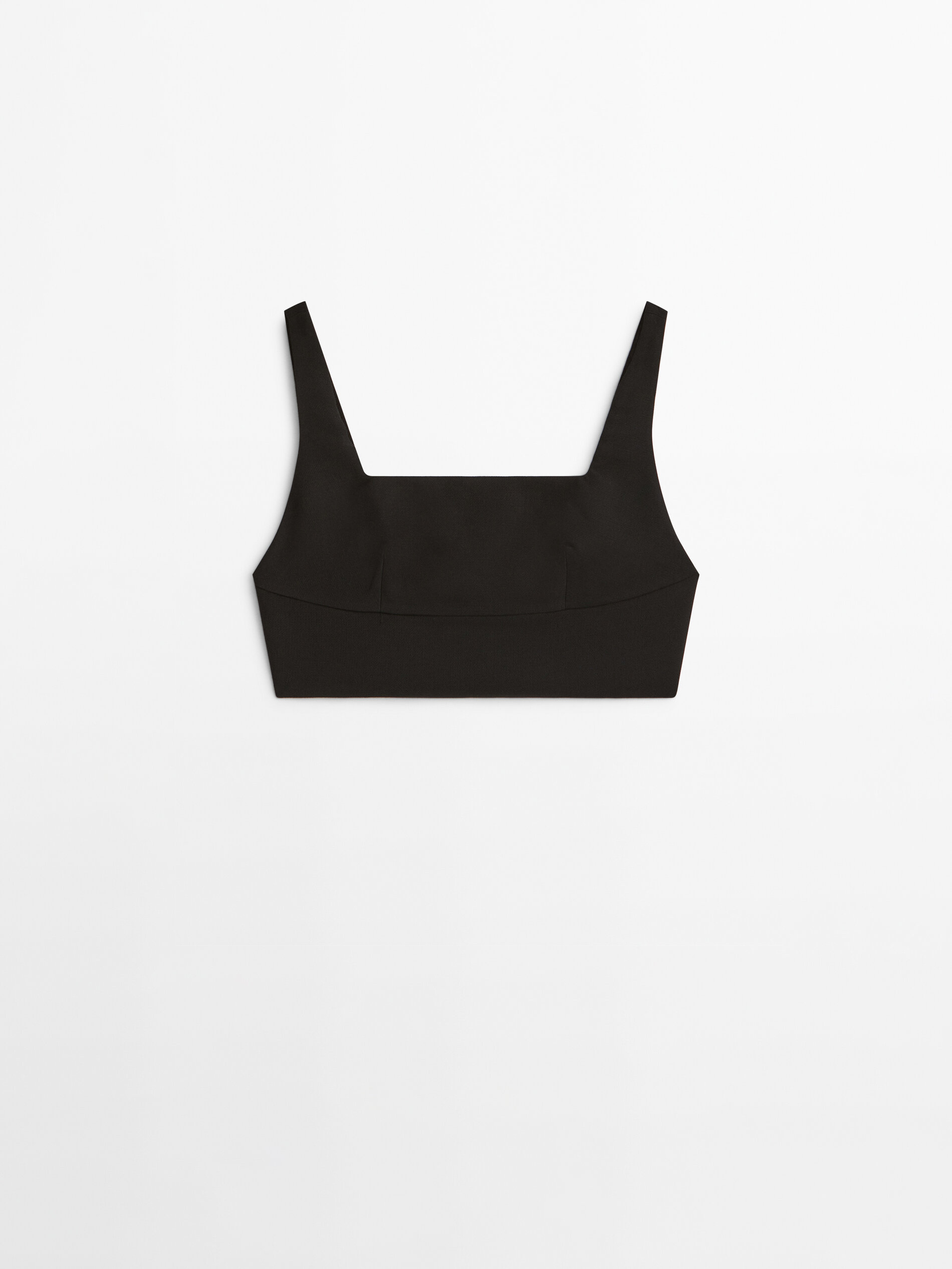 

Топ женский Massimo Dutti 05194563800 черный S, 05194563800