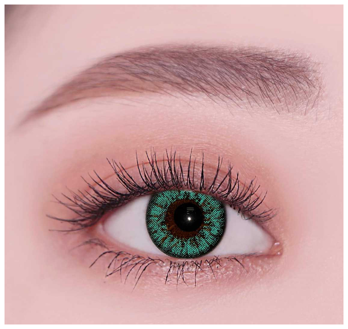 Купить Цветные контактные линзы DOX H35 GREEN VELVET -5.0, 8.6, 14.2, 1 шт.
