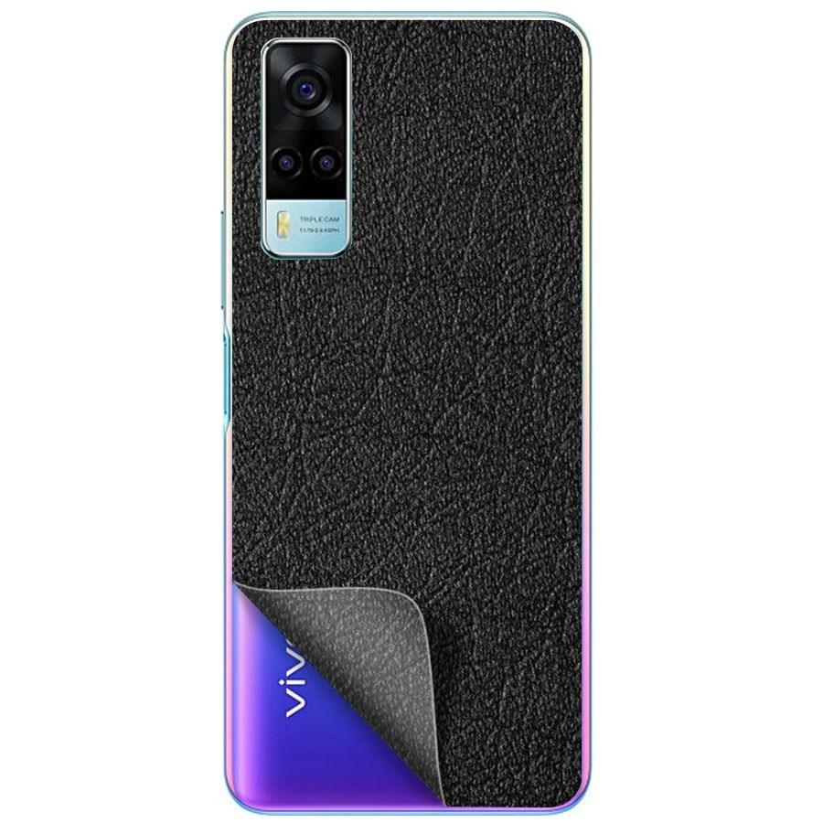 

Пленка защитная гидрогелевая Krutoff для Vivo Y53s задняя сторона (кожа черная)
