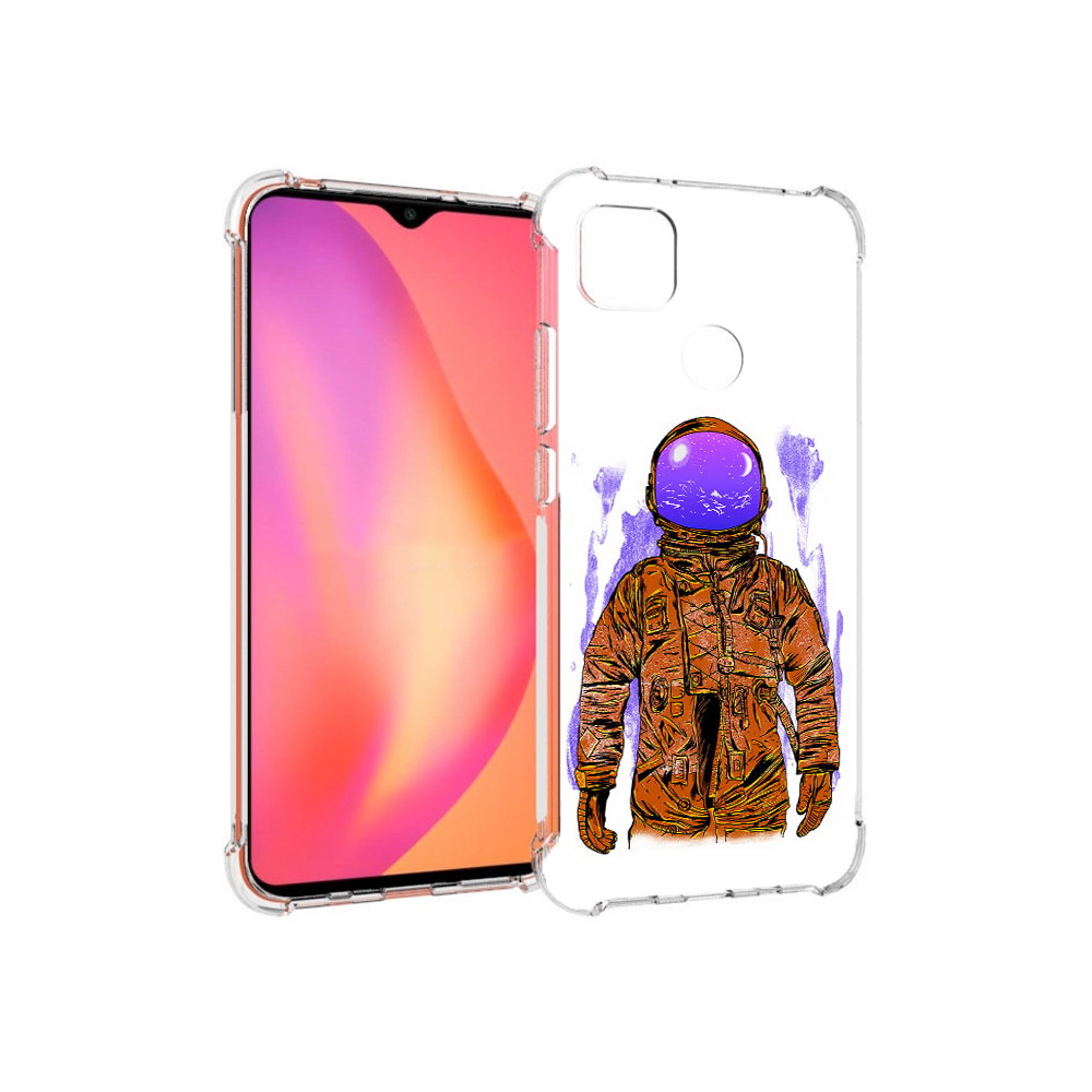 

Чехол MyPads Tocco для Xiaomi Redmi 9C нарисованный мужчина в скафандре (PT152115.265.510), Прозрачный, Tocco