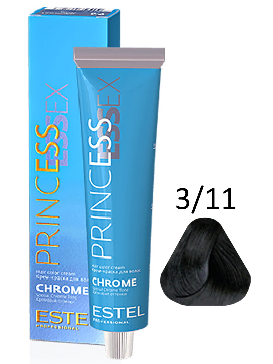 Крем-краска ESTEL PRINCESS ESSEX CHROME 3/11 крем краска princess essex chrome pe3 66 3 66 темный шатен фиолетовый интенсивный 60 мл