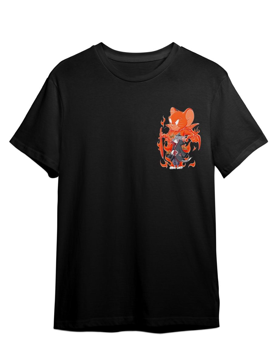 

Футболка унисекс СувенирShop Том и Джерри/Tom and Jerry/Кот/Мышь 2 черная S (44-46), Черный, "Том и Джерри/Tom and Jerry/Кот/Мышь" 2