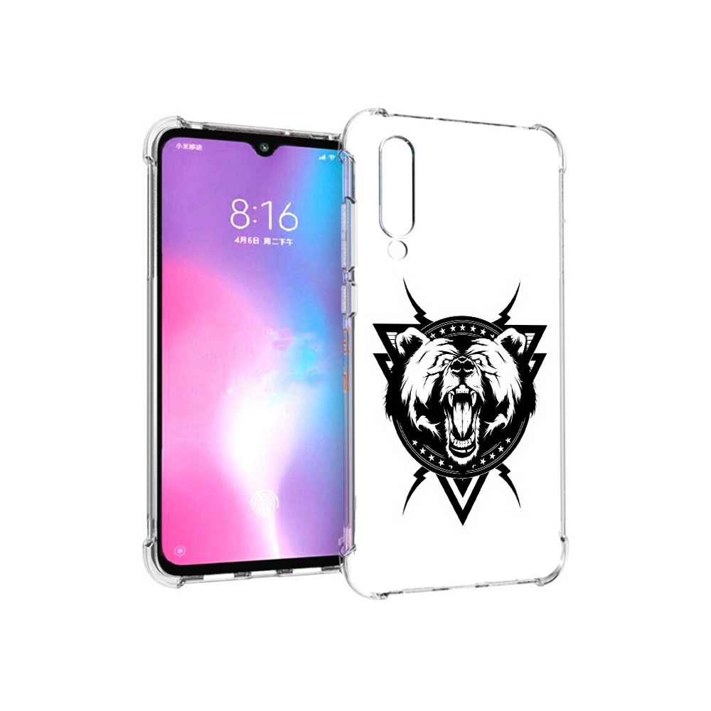 

Чехол MyPads Tocco для Xiaomi Mi CC9 медведь в треугольнике (PT134127.292.464), Прозрачный, Tocco