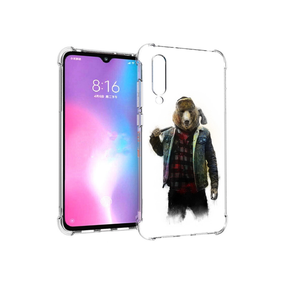 

Чехол MyPads Tocco для Xiaomi Mi CC9 медведь с топором (PT134127.292.469), Прозрачный, Tocco