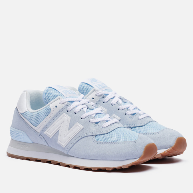 фото Кроссовки женские new balance wl574pe2 голубые 8.5 us