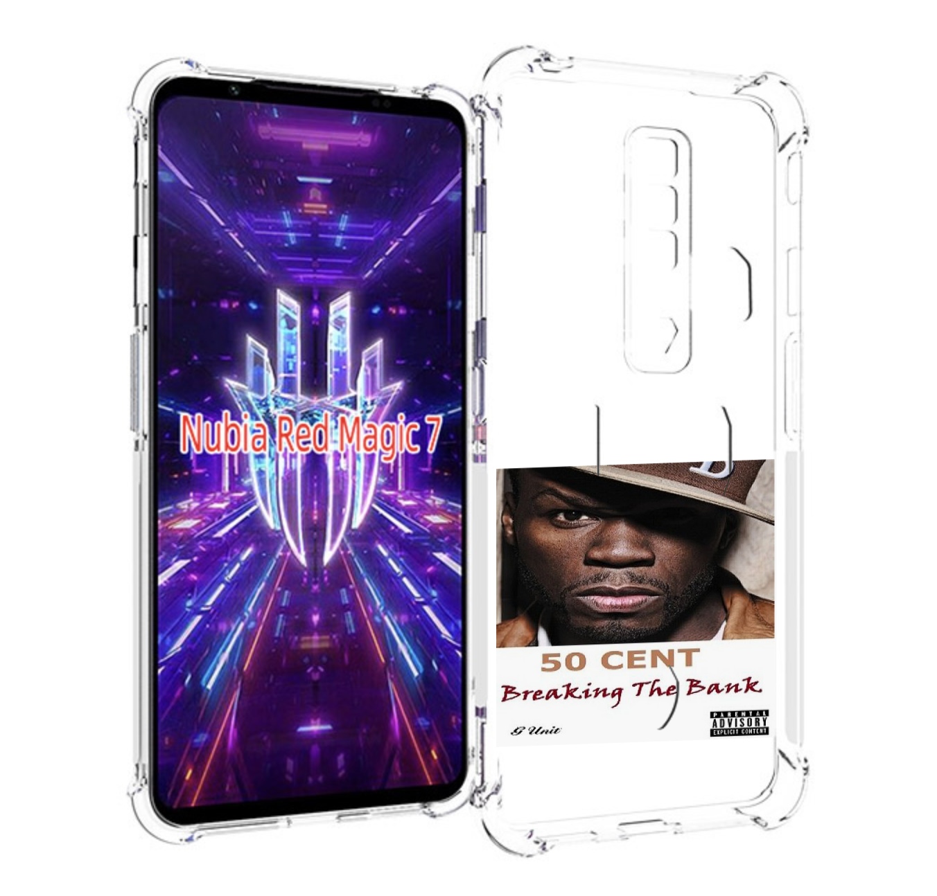 

Чехол MyPads 50 Cent - Breaking The Bank для ZTE Nubia Red Magic 7, Прозрачный, Tocco