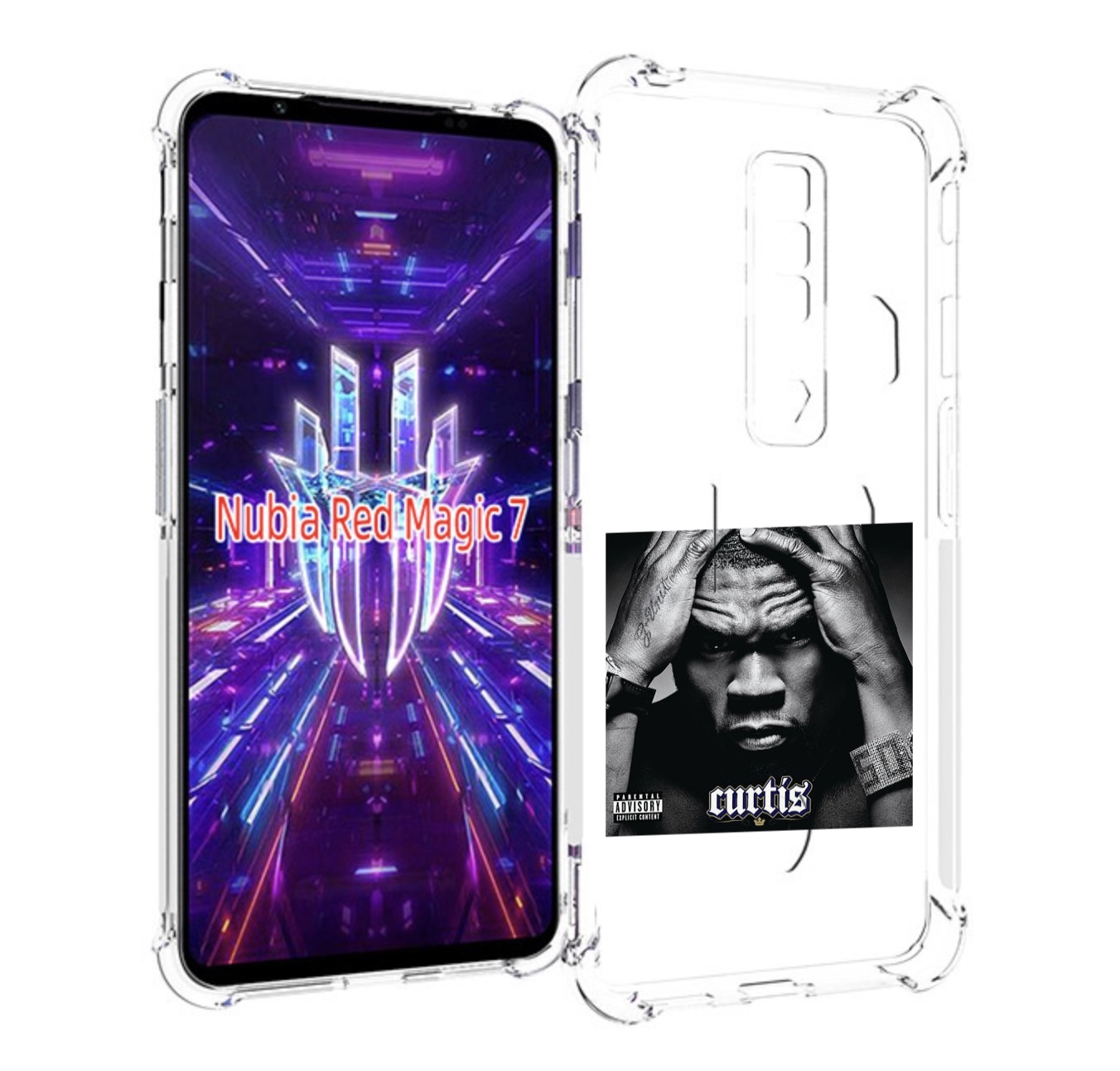 

Чехол MyPads 50 Cent - Curtis для ZTE Nubia Red Magic 7, Прозрачный, Tocco