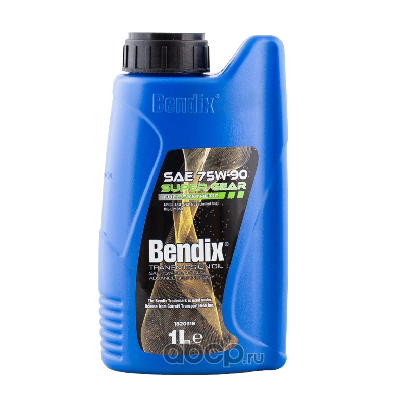 Масло Трансмиссионное Bendix Super Gear 75w-90 Синтетическое 1 Л 182031b BENDIX