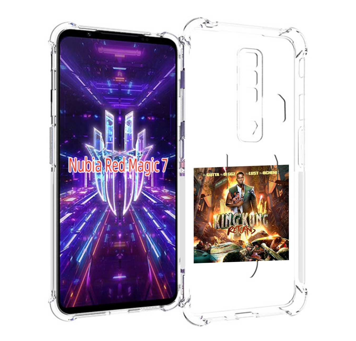 

Чехол MyPads 50 Cent - King Kong Returns для ZTE Nubia Red Magic 7, Прозрачный, Tocco