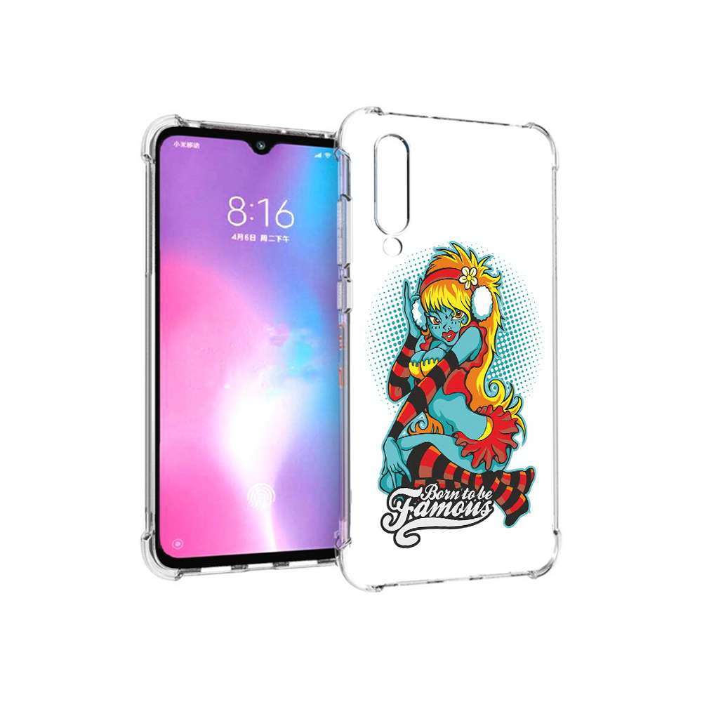 

Чехол MyPads Tocco для Xiaomi Mi CC9 нарисованная девушка в наушниках (PT134127.292.498), Прозрачный, Tocco