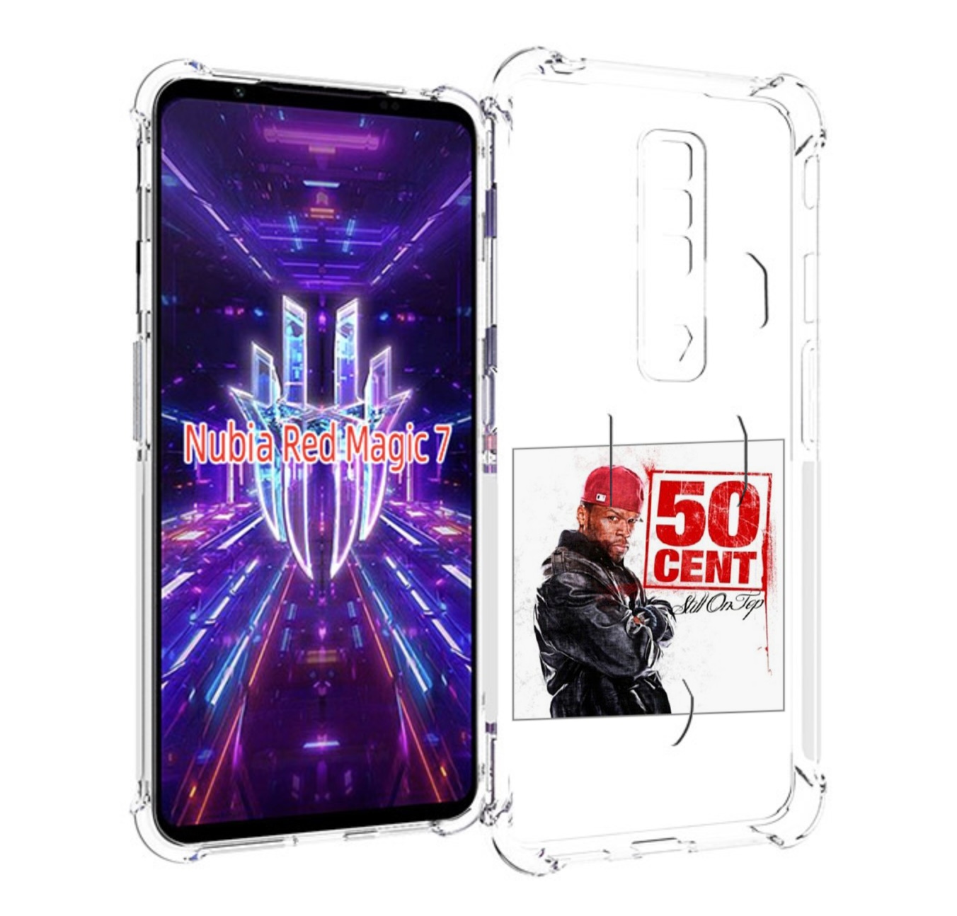 

Чехол MyPads 50 Cent - Still On Top для ZTE Nubia Red Magic 7, Прозрачный, Tocco
