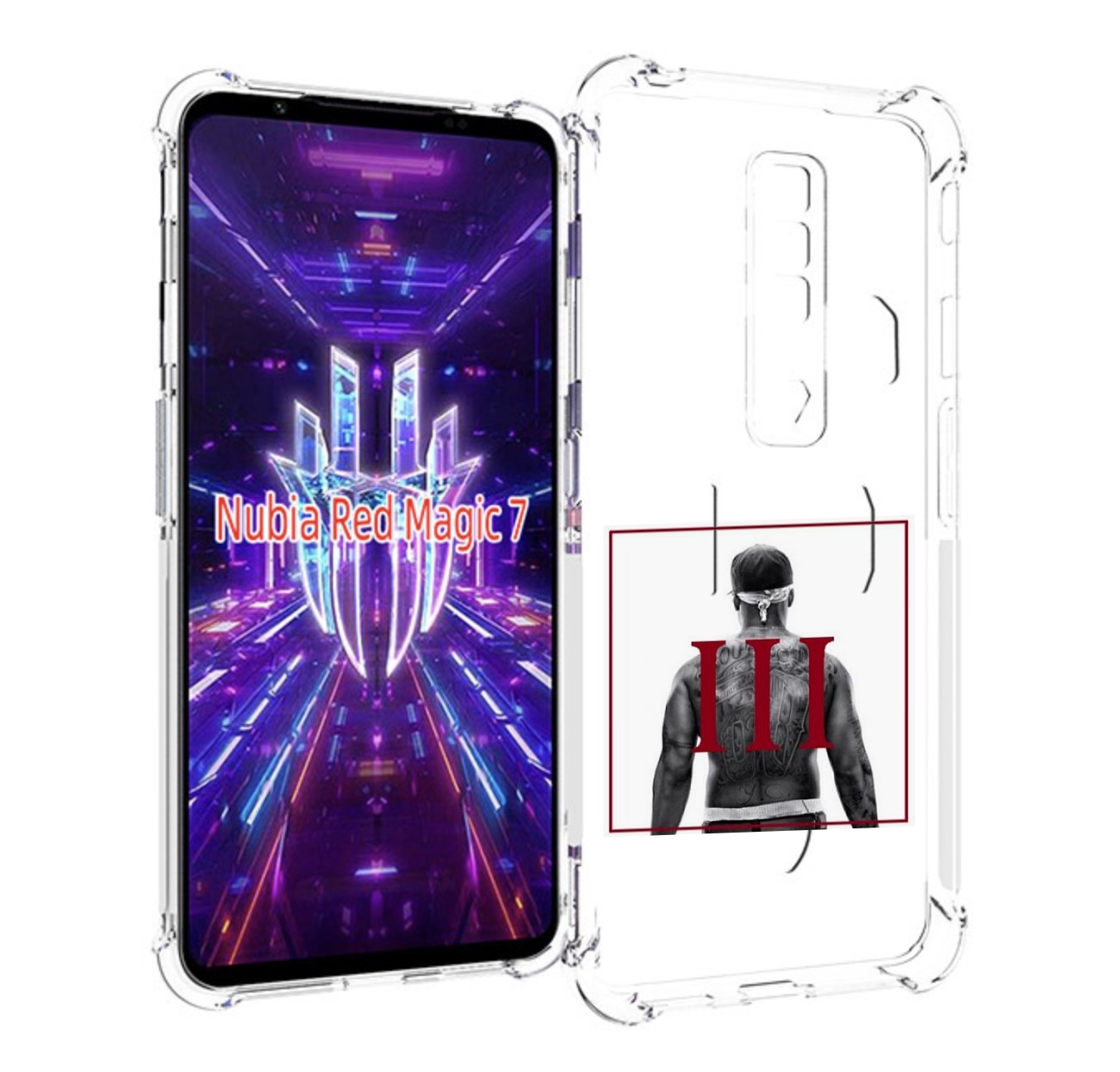 Чехол MyPads 50 Cent - Straight Outta The Hood III для ZTE Nubia Red Magic 7