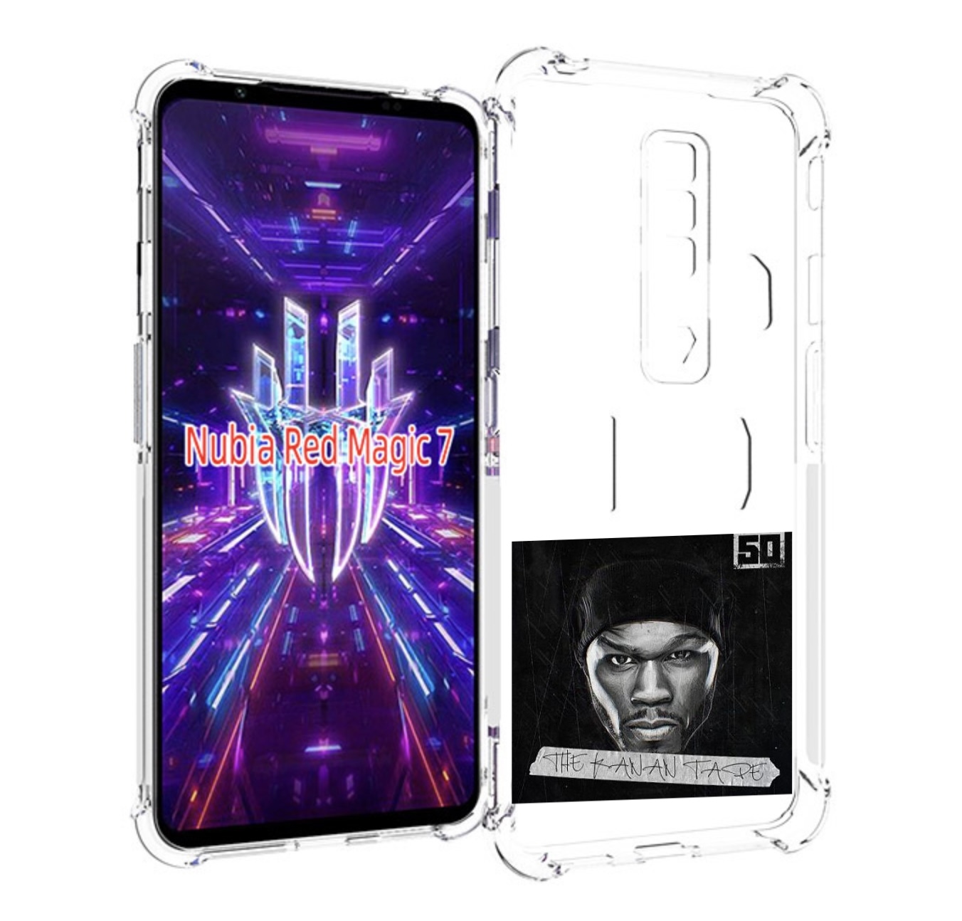 

Чехол MyPads 50 Cent - The Kanan Tape для ZTE Nubia Red Magic 7, Прозрачный, Tocco