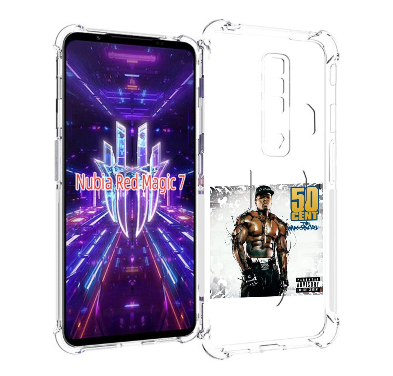 

Чехол MyPads 50 Cent - The Massacre для ZTE Nubia Red Magic 7, Прозрачный, Tocco