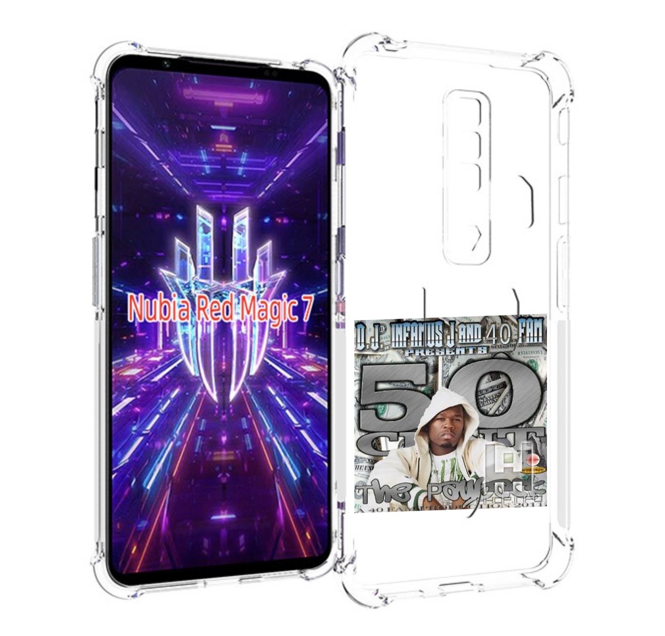

Чехол MyPads 50 Cent - The Payback для ZTE Nubia Red Magic 7, Прозрачный, Tocco