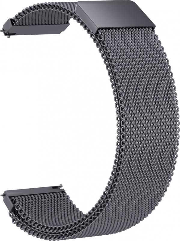 

Ремешок металлический Milanese Loop 22 для Elari KidPhone 4G (Серый)