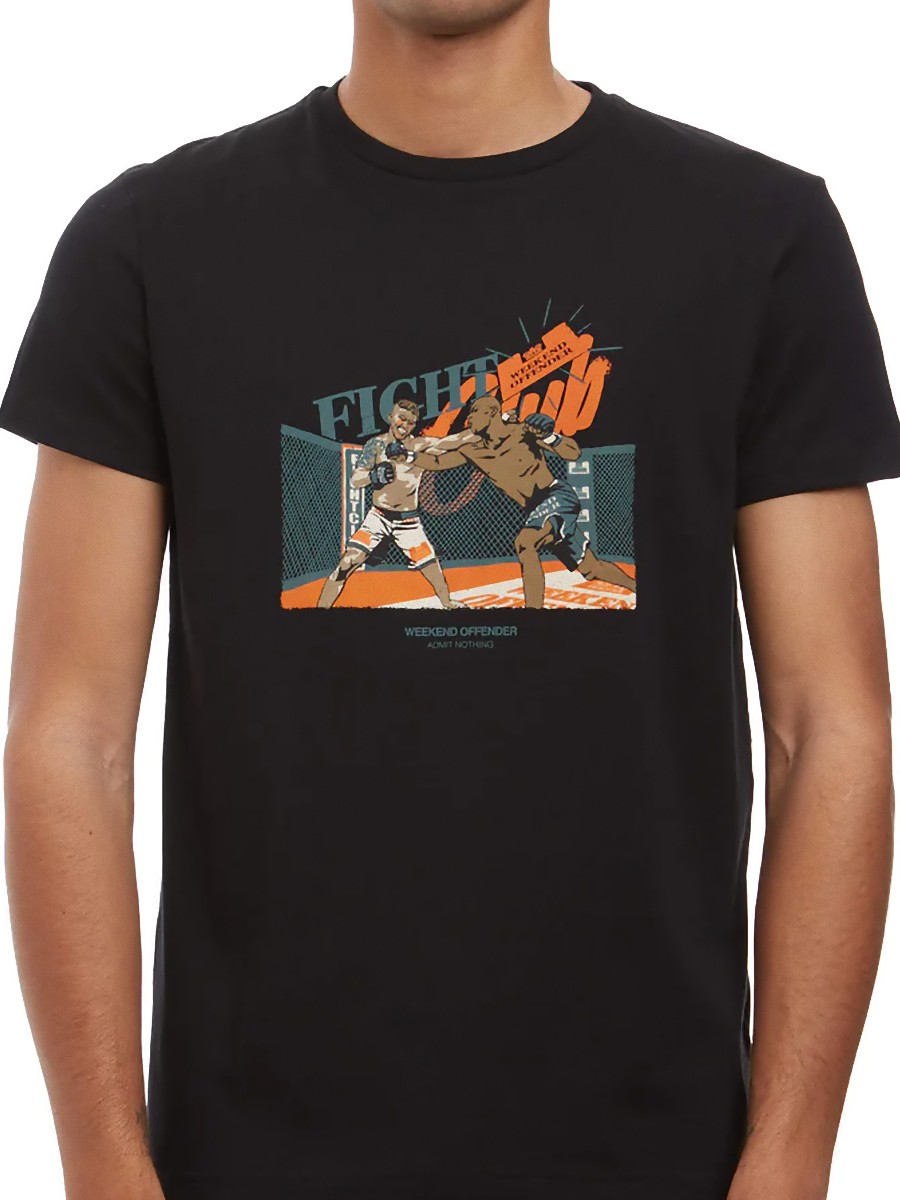 

Футболка мужская Weekend Offender PTSS2201-BLK черная 2XL, PTSS2201-BLK