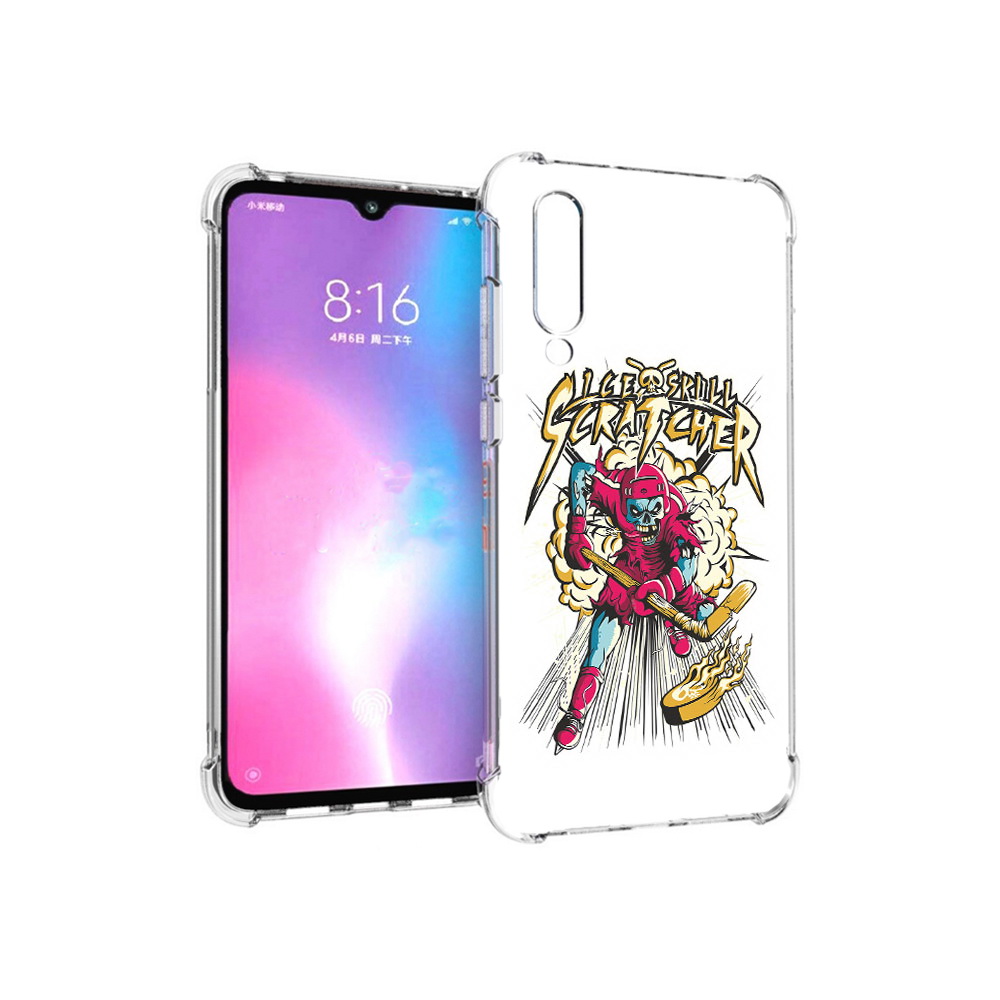 

Чехол MyPads Tocco для Xiaomi Mi CC9 нарисованный скелет хоккеист (PT134127.292.514), Прозрачный, Tocco