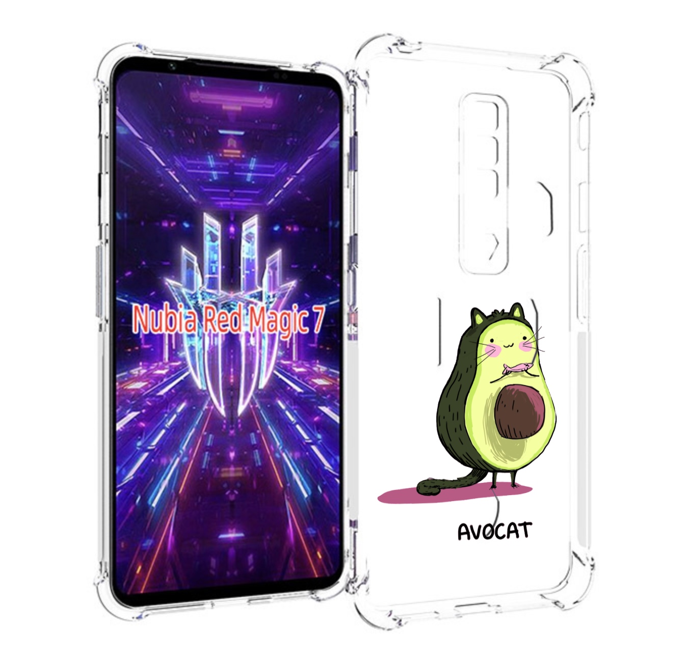 

Чехол MyPads Avocat для ZTE Nubia Red Magic 7, Прозрачный, Tocco
