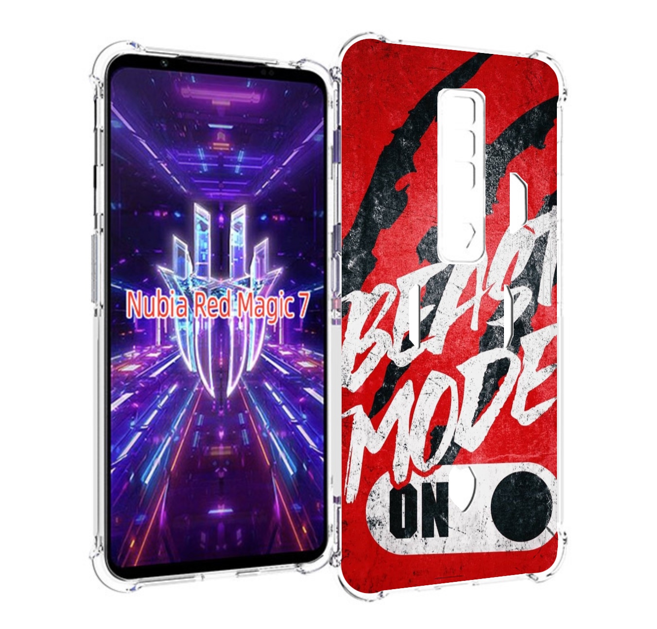 

Чехол MyPads BEAST inside You для ZTE Nubia Red Magic 7, Прозрачный, Tocco