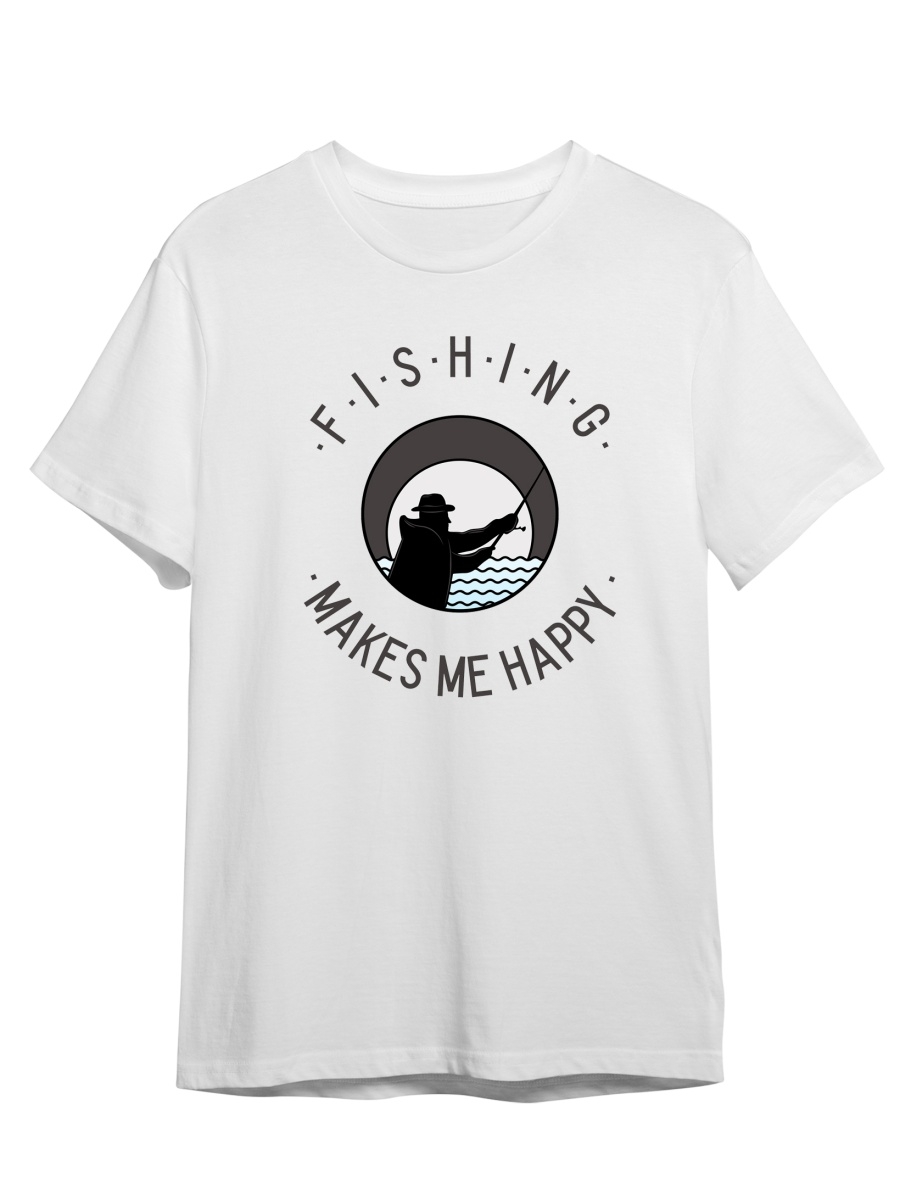 фото Футболка унисекс сувенирshop рыбалка/fishing 1 белая 3xl (56-58)