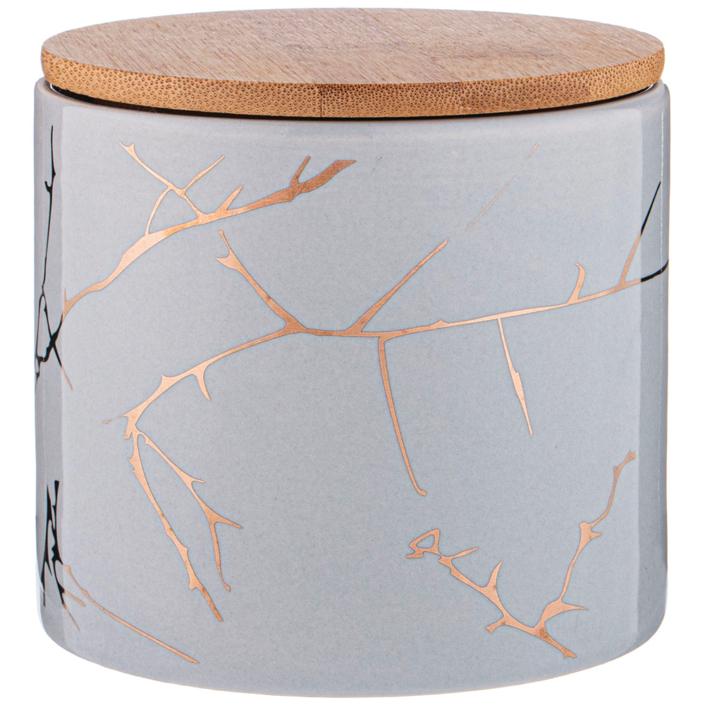 

Банка для сыпучих продуктов коллекция золотой мрамор 530мл Lefard (181219), Серый, 155-710