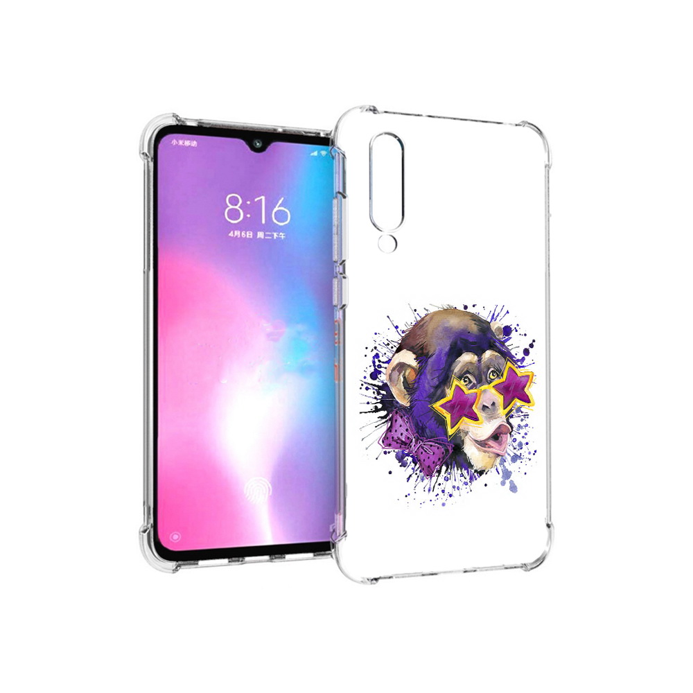 

Чехол MyPads Tocco для Xiaomi Mi CC9 обезьяна в очках (PT134127.292.524), Прозрачный, Tocco