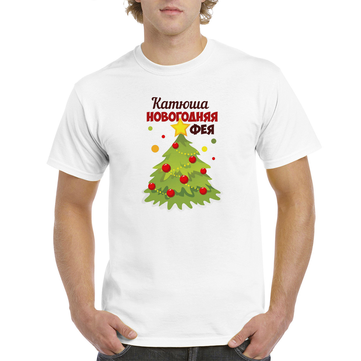 Футболка женская CoolPodarok M0113798 белая 52 RU