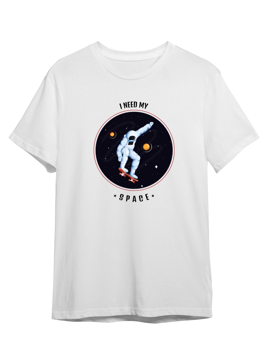 фото Футболка унисекс сувенирshop space/космос 1 белая 2xl (52-54)