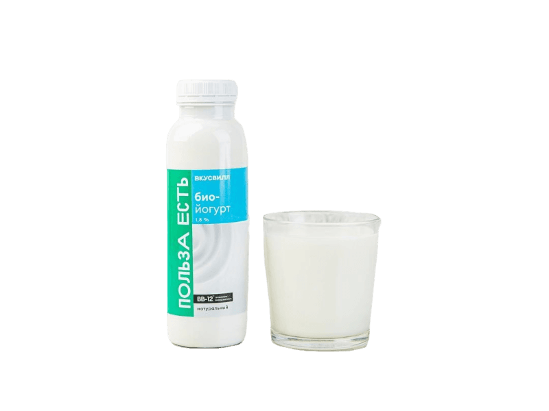 Биойогурт питьевой ВкусВилл с бифидобактериями 1,8% 290 г