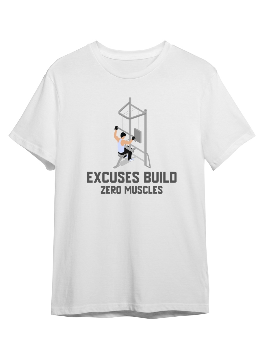 фото Футболка унисекс сувенирshop спортзал/gym/тренировки 1 белая xl (50-52)