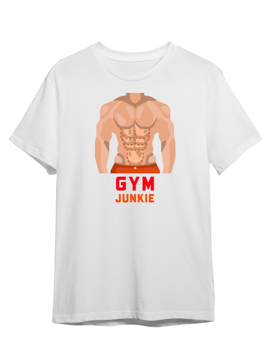 фото Футболка унисекс сувенирshop спортзал/gym/тренировки 3 белая 2xl (52-54)