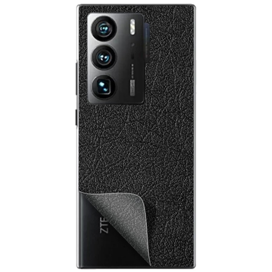 

Пленка защитная гидрогелевая Krutoff для ZTE Axon 40 Ultra задняя сторона (кожа черная)