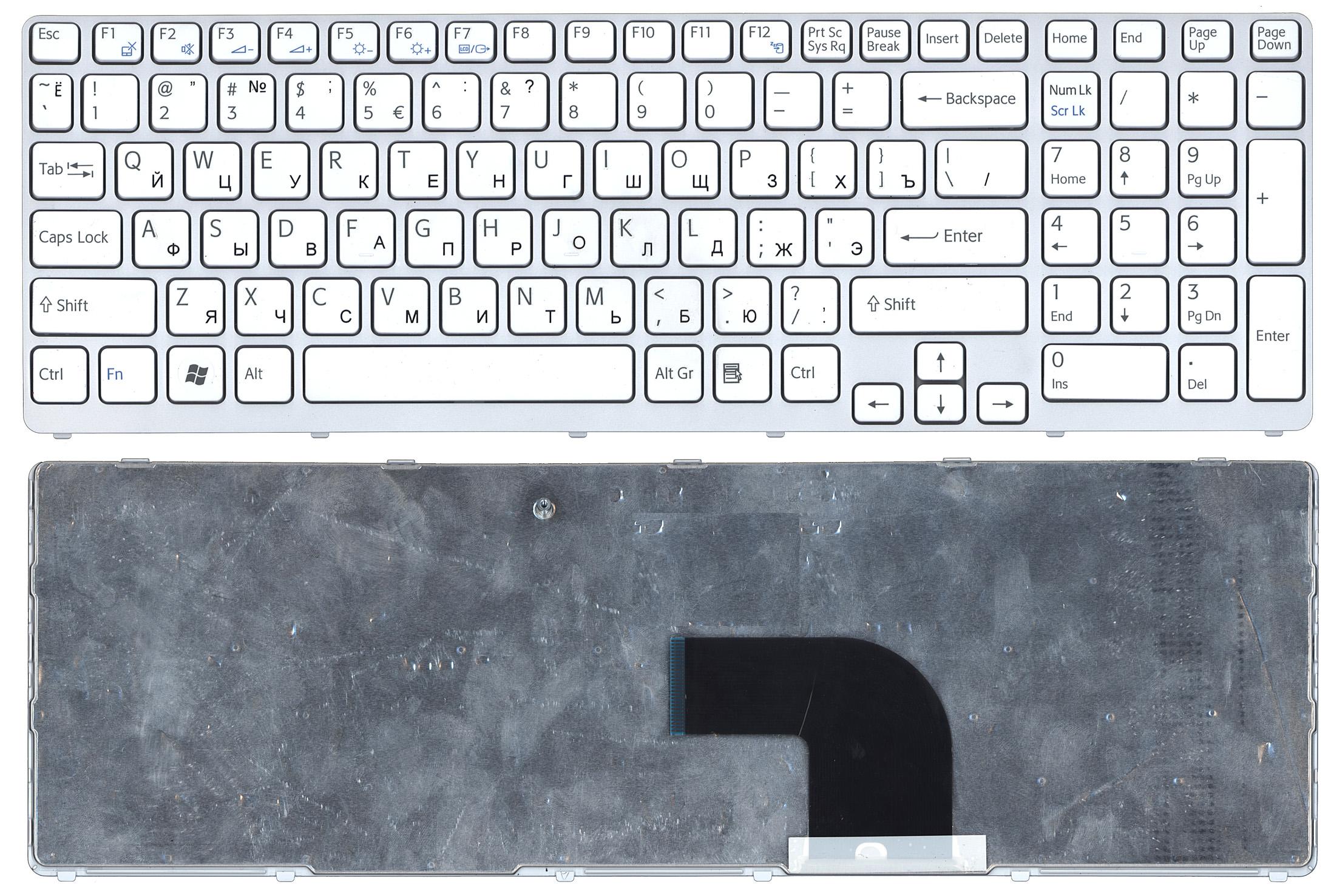 Клавиатура OEM для ноутбука Sony Vaio SVE17 белая