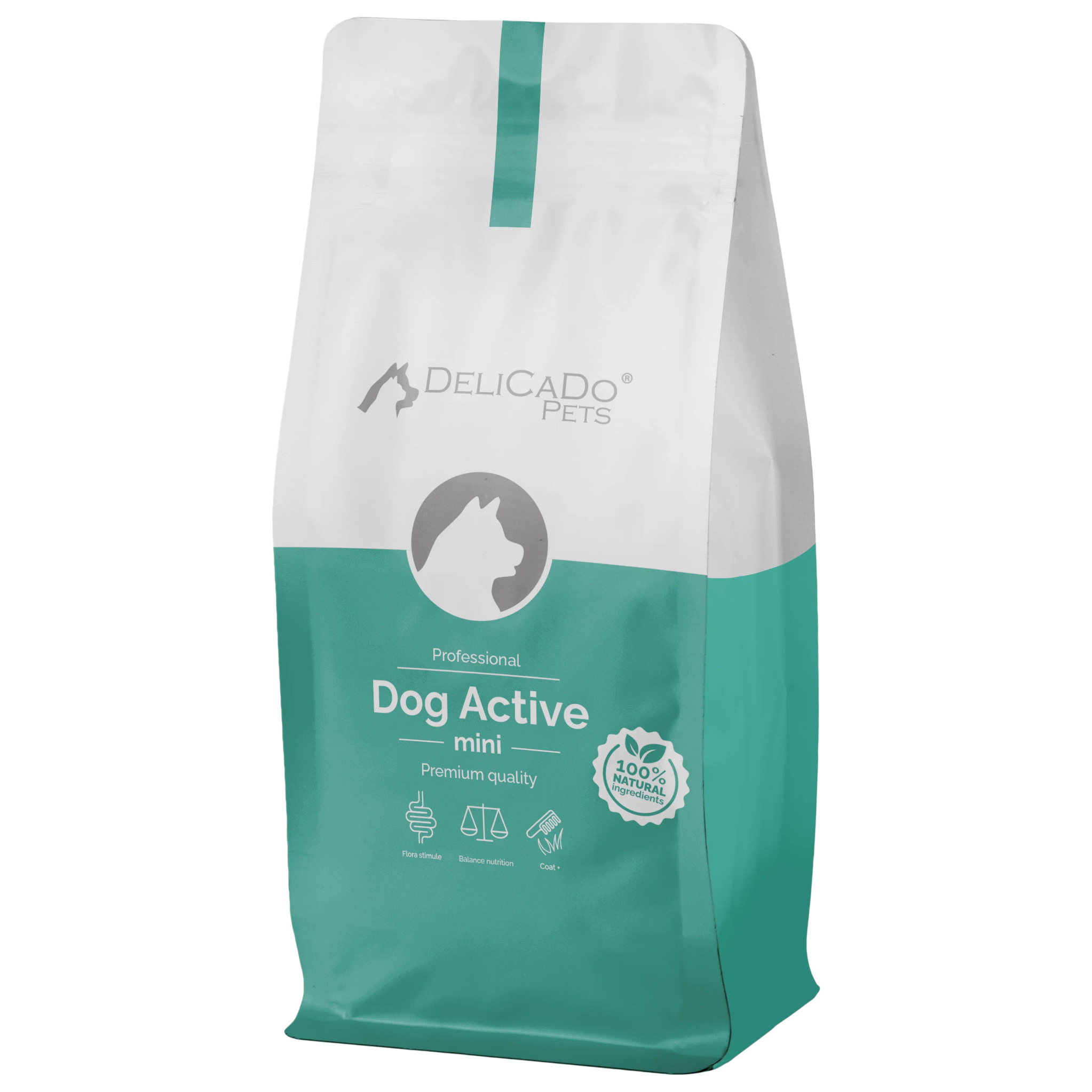 Сухой корм для собак Delicado Dog Active Mini, телятина с индейкой, 2 кг