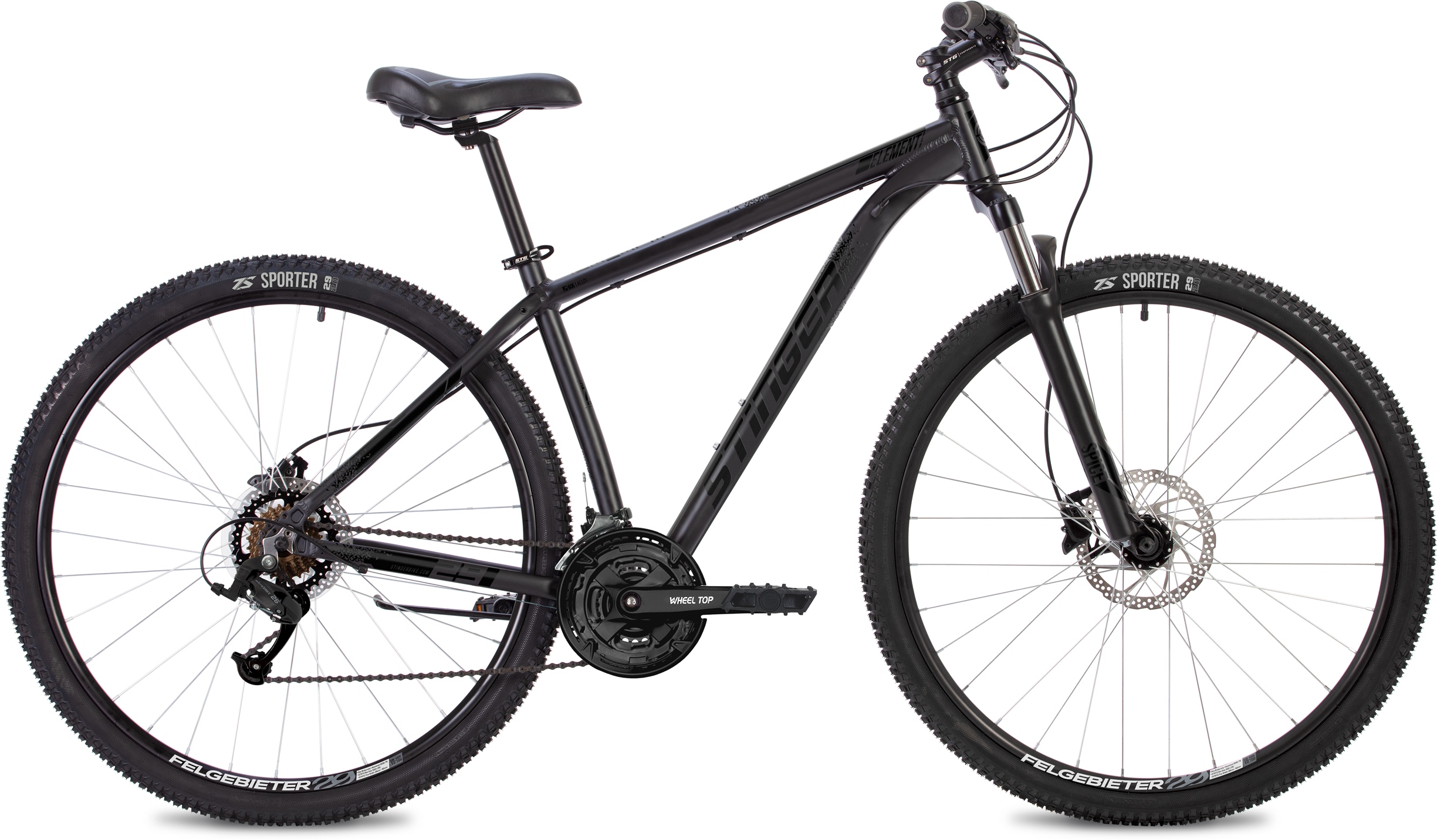 фото Велосипед stinger 27.5" element pro se (2022) черный/золотой 16"