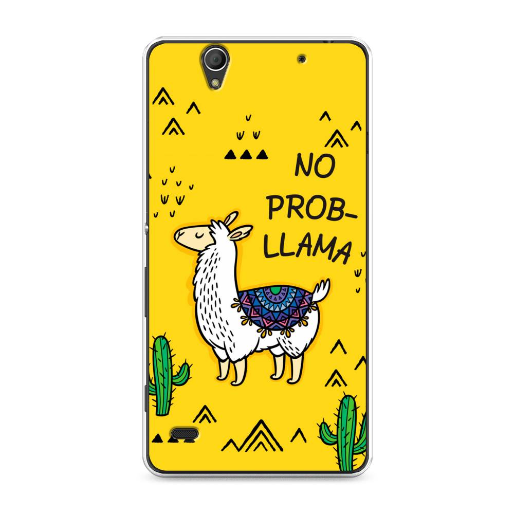 

Чехол Awog на Sony Xperia C4 "No probLLama", Разноцветный, 52650-2
