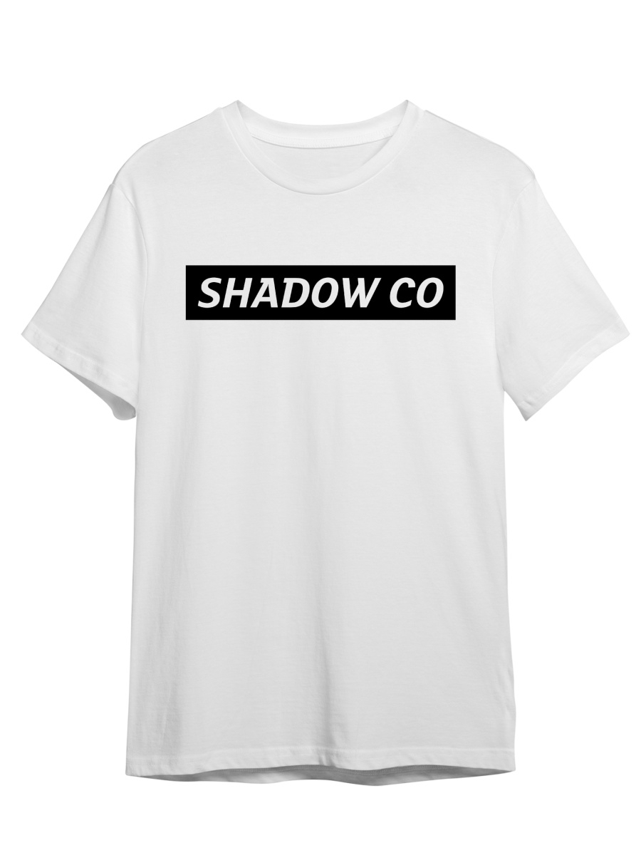 фото Футболка унисекс сувенирshop shadow co/минимализм белая 3xl (56-58)