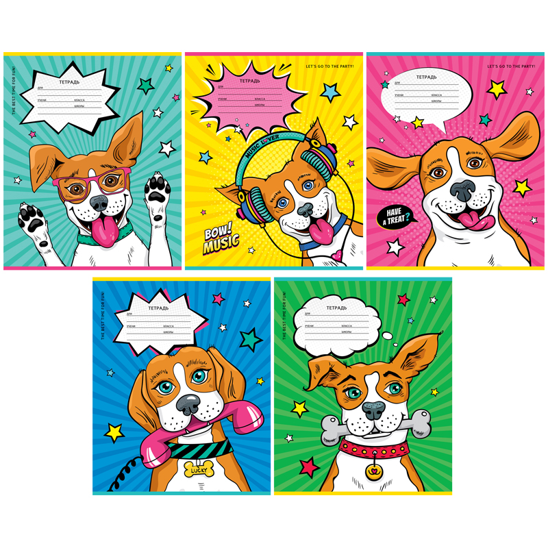 

Тетрадь 12л., клетка ArtSpace "Питомцы. Comic animals", эконом (арт. 333203) - 40 шт.