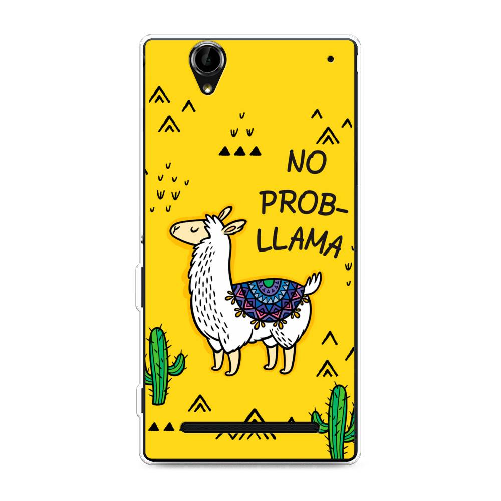 

Чехол Awog на Sony Xperia T2 Ultra "No probLLama", Разноцветный, 50950-2