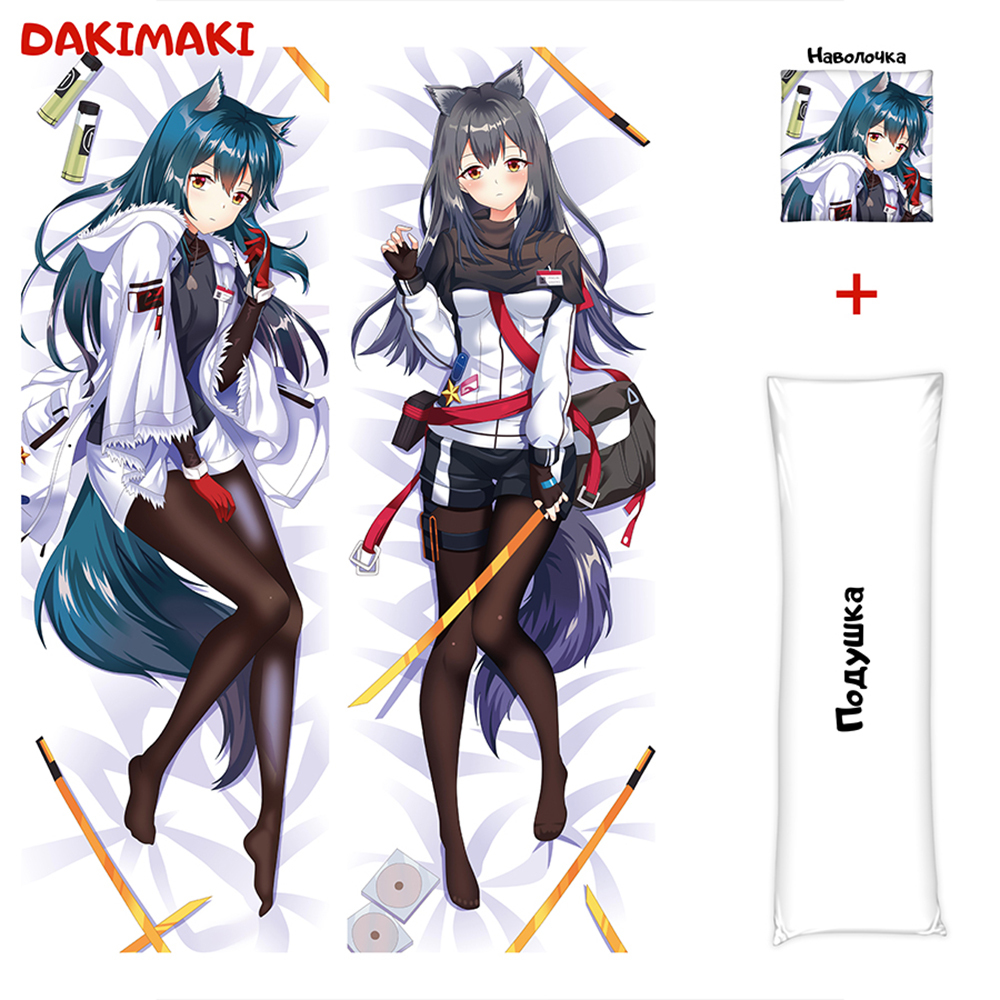 

Наволочка + подушка Дакимакура Техас Arknights 0781 150x50, Разноцветный, D0781