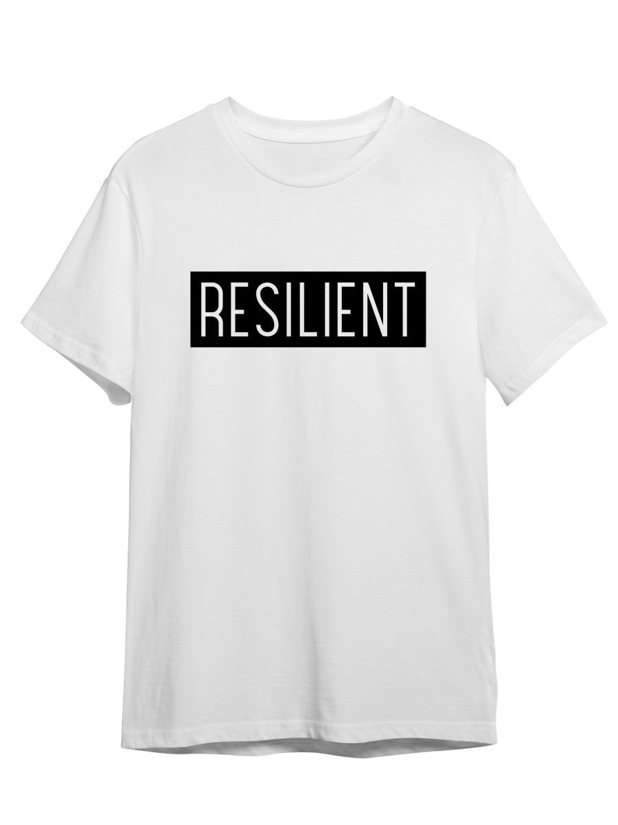 

Футболка унисекс СувенирShop Resilient/Минимализм белая L (48-50), Белый, "Resilient/Минимализм"