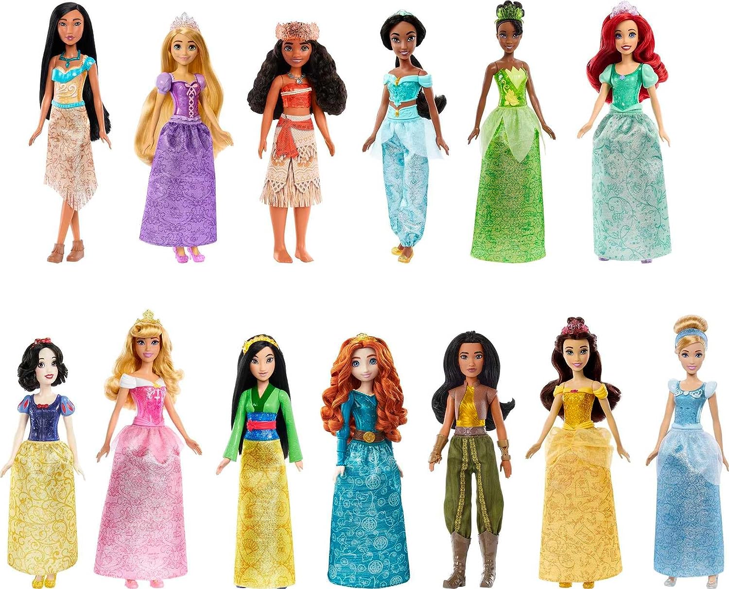 Набор кукол Disney Принцессы Дисней 13 шт Сверкающая серия