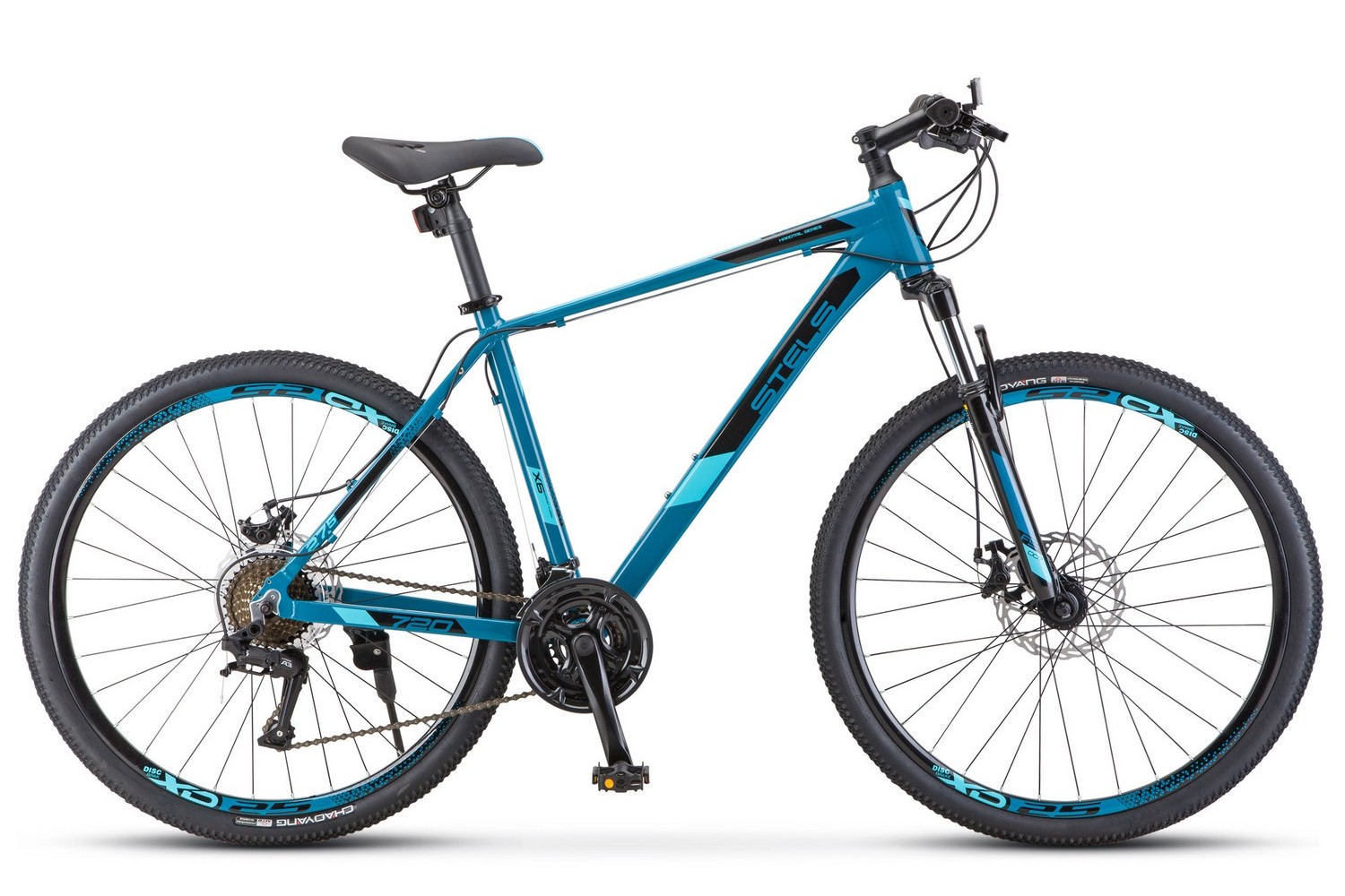 

27,5" STELS Navigator-720 MD 2021 (рама 15,5", темно-бирюзовый), Зеленый