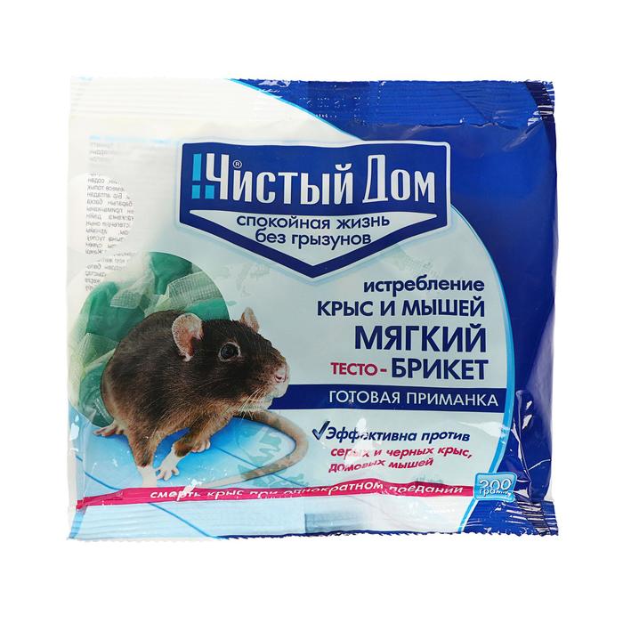 

Тесто-брикет от крыс и мышей Чистый дом 200 г